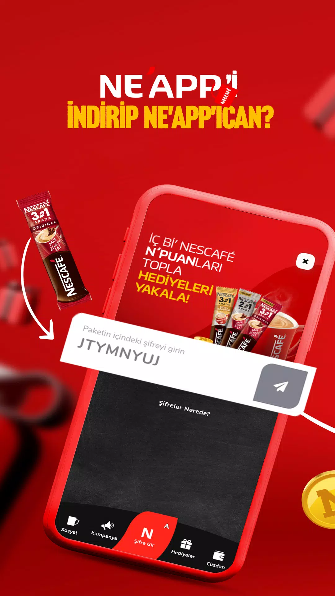 Nescafé 3ü1 Arada NE'APP Ekran Görüntüsü 0