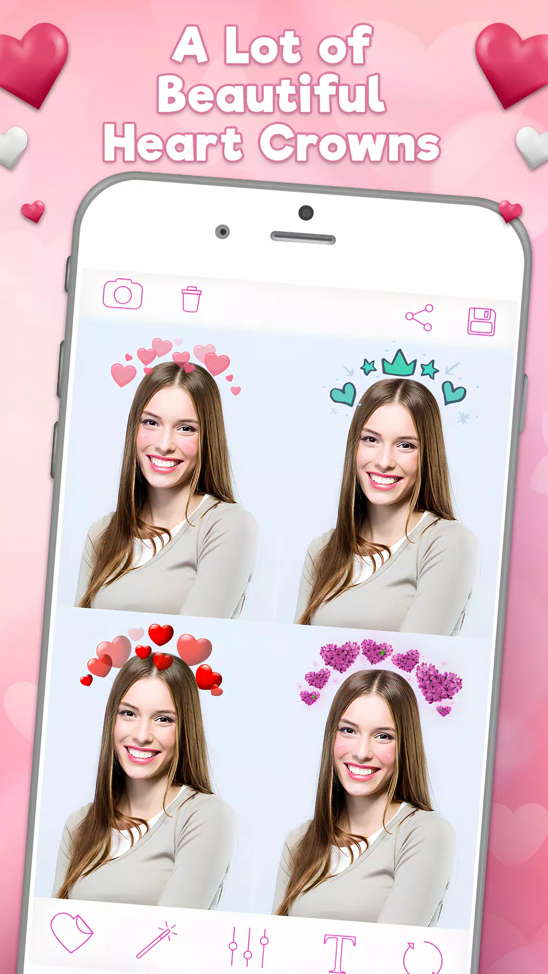 Heart Emoji & Photo Stickers Screenshot 1