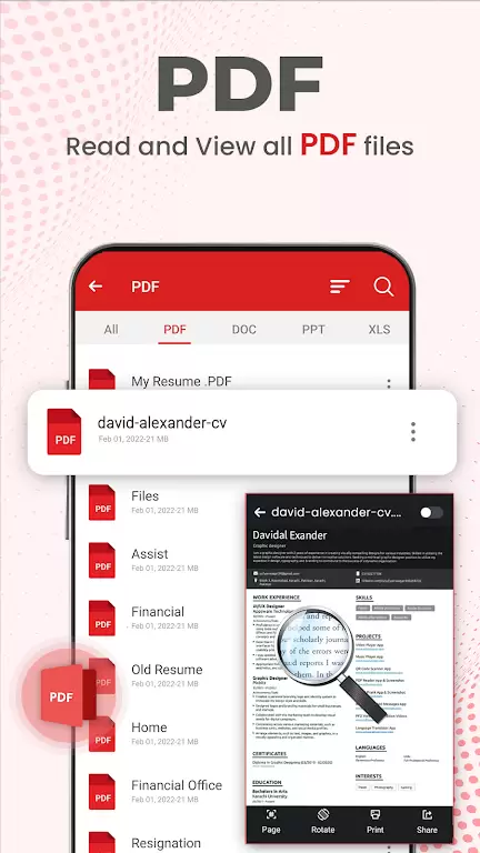 Document Reader PDF Reader 螢幕截圖 1