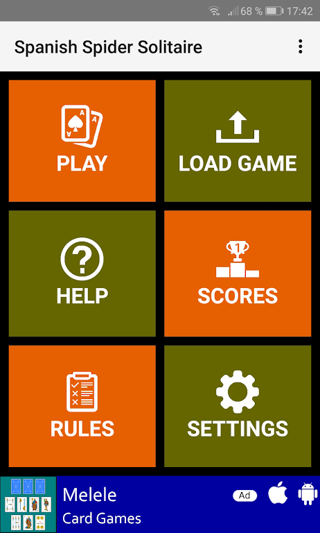 Spanish Spider Solitaire Schermafbeelding 0