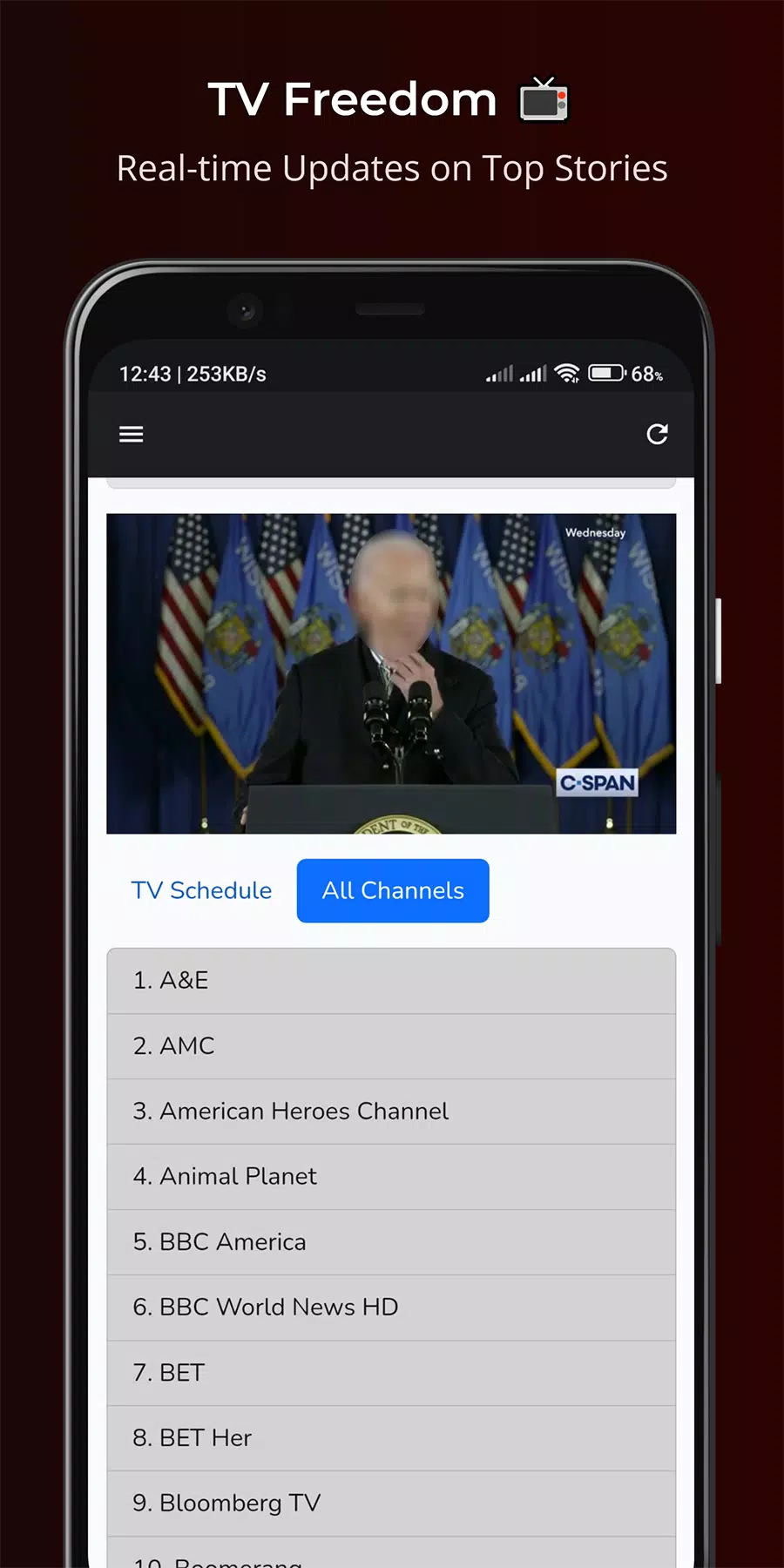 TheTVApp USA Live スクリーンショット 0