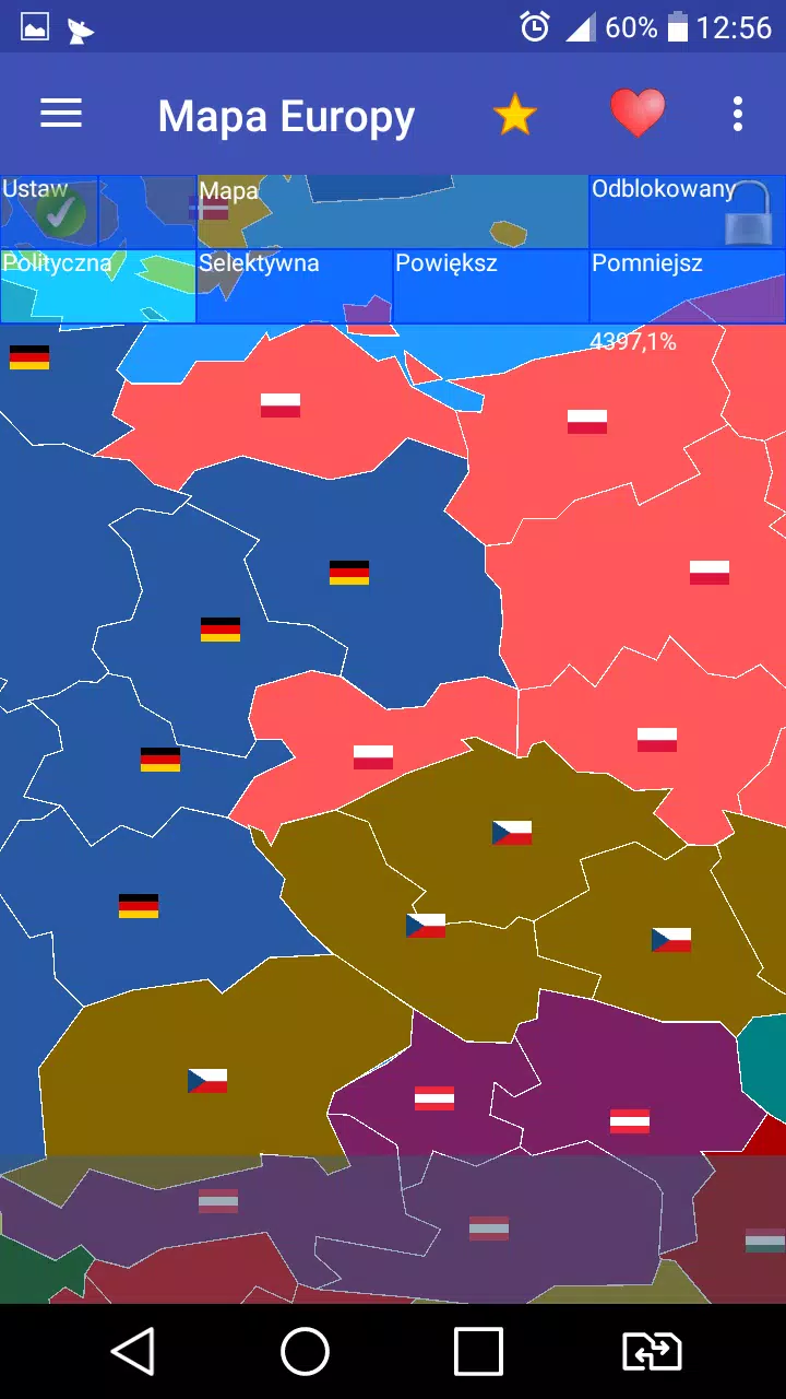 Europe map Screenshot 3