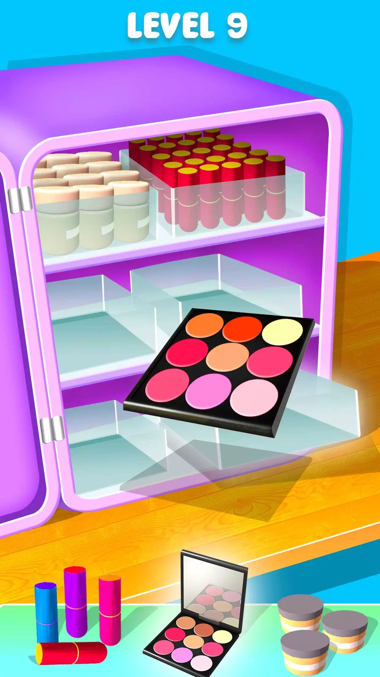 Fill the Makeup Organizer Game Schermafbeelding 3