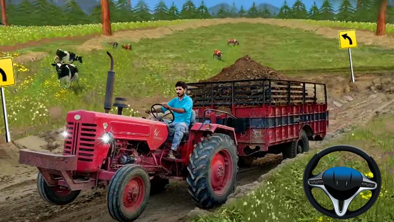 Indian Tractor Trolley Farming スクリーンショット 3