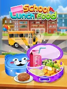 School Lunch Food - Lunch Box Tangkapan skrin 1