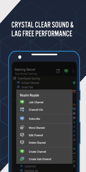 TeamSpeak 3 - Voice Chat ဖန်သားပြင်ဓာတ်ပုံ 1