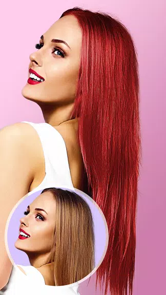 Hair Color Changer: Change you Schermafbeelding 1