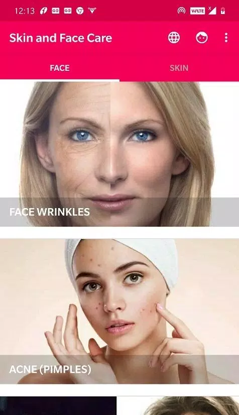 Skin and Face Care - acne, fai Screenshot 0