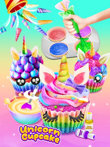 Cupcake Maker: Unicorn Cupcake ဖန်သားပြင်ဓာတ်ပုံ 2