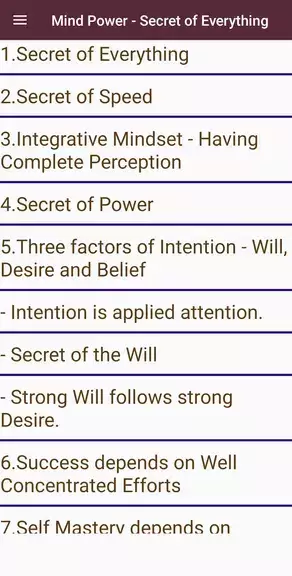 Secret of Mind Power: Success Capture d'écran 1