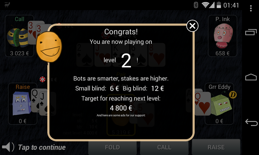 Bots Don't Bluff Offline Poker ภาพหน้าจอ 2
