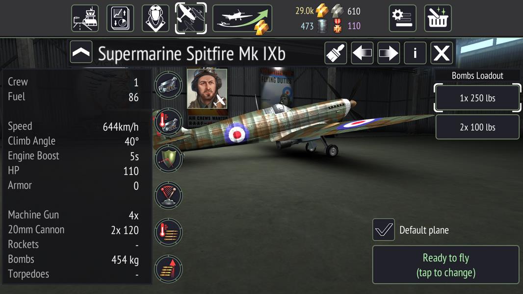 Warplanes: WW2 Dogfight 螢幕截圖 0