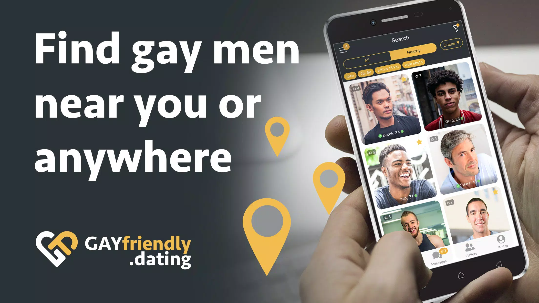 Gay guys chat & dating app Schermafbeelding 1