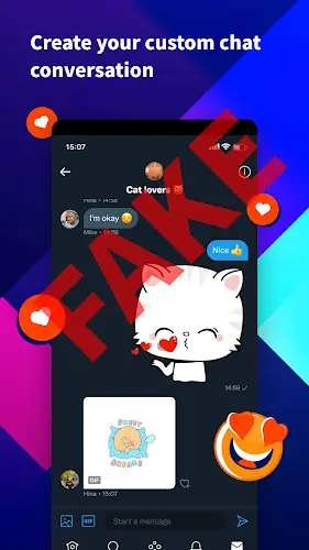 IFake: Fake Chat Messages Ảnh chụp màn hình 0