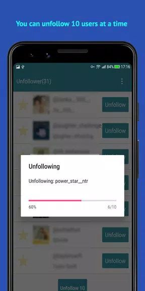 Unfollow Users Cleaner স্ক্রিনশট 2