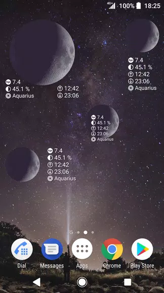 Simple Moon Phase Calendar Zrzut ekranu 3