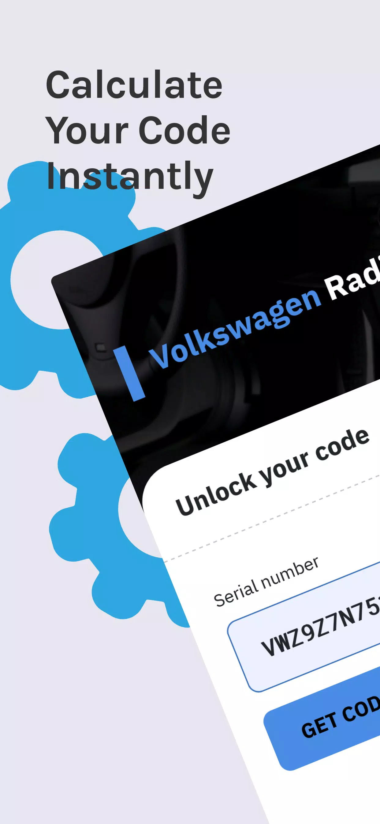 VW Radio Code Generator স্ক্রিনশট 0