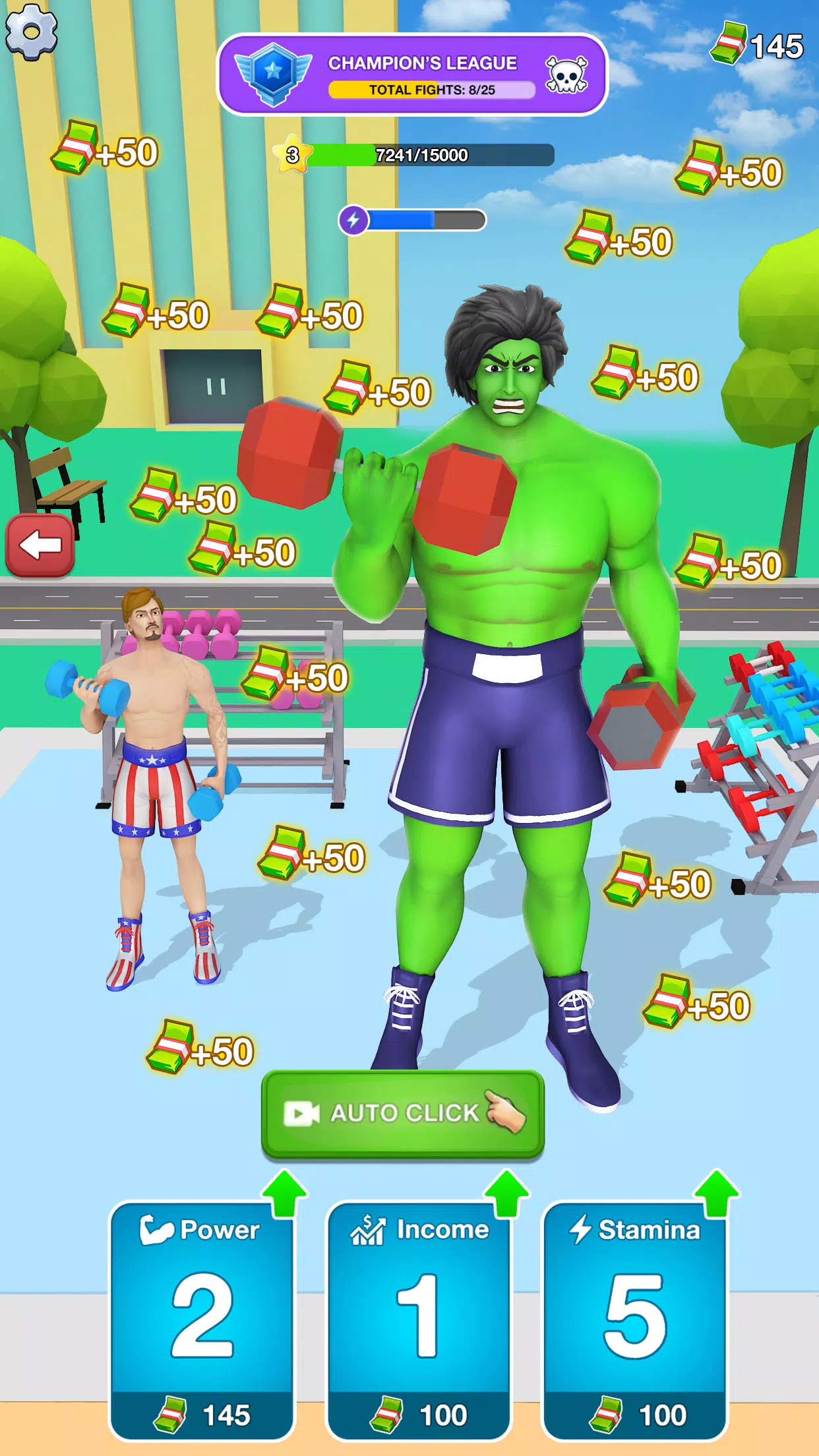 Gym Clicker Hero: Idle Muscles Captura de tela 0