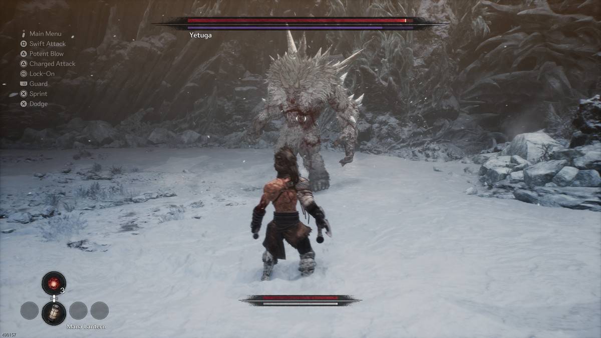 การต่อสู้กับหัวหน้าของ Yetuga ใน Berserker คนแรก: Khazan