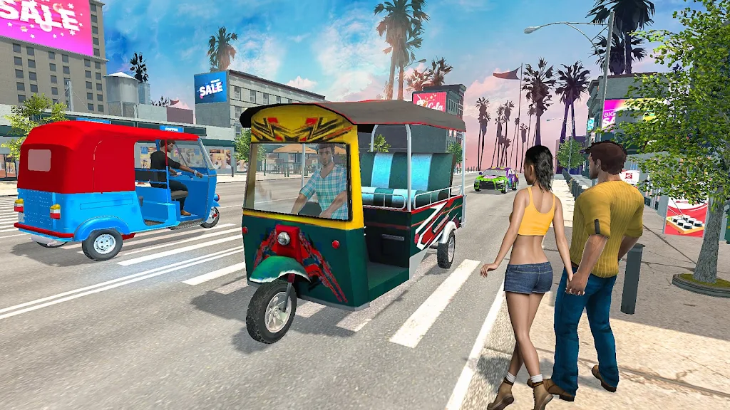 Grand Tuk Tuk Rickshaw Game Captura de tela 0