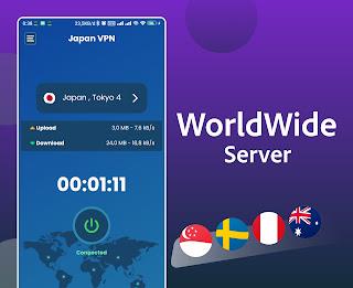 Japan VPN - Use Japan Proxy Ip Ekran Görüntüsü 2