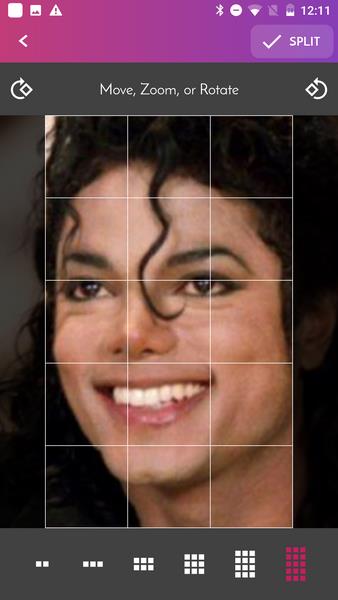 PhotoSplit Grid Maker Скриншот 1
