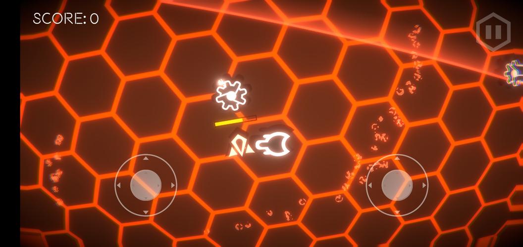 Hexa-Neon Shooter Ảnh chụp màn hình 0