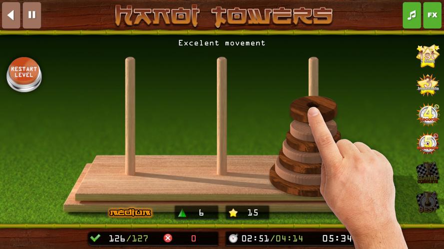 The Hanoi Towers Lite Schermafbeelding 2