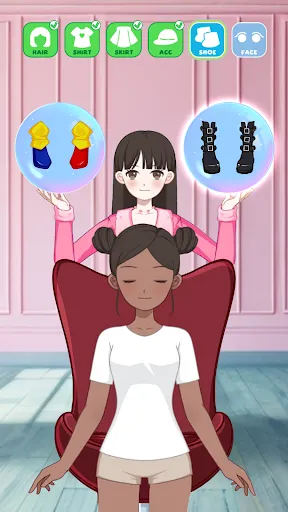 Left or right: Magic Dress up Screenshot 2