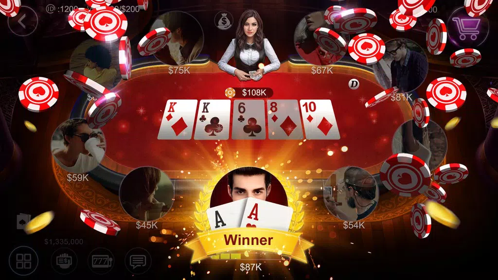 ไพ่เท็กซัสฉบับมือโปรไทย HD – Artrix Poker 螢幕截圖 0