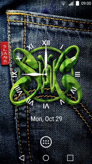 Slank Clock Widget ဖန်သားပြင်ဓာတ်ပုံ 0