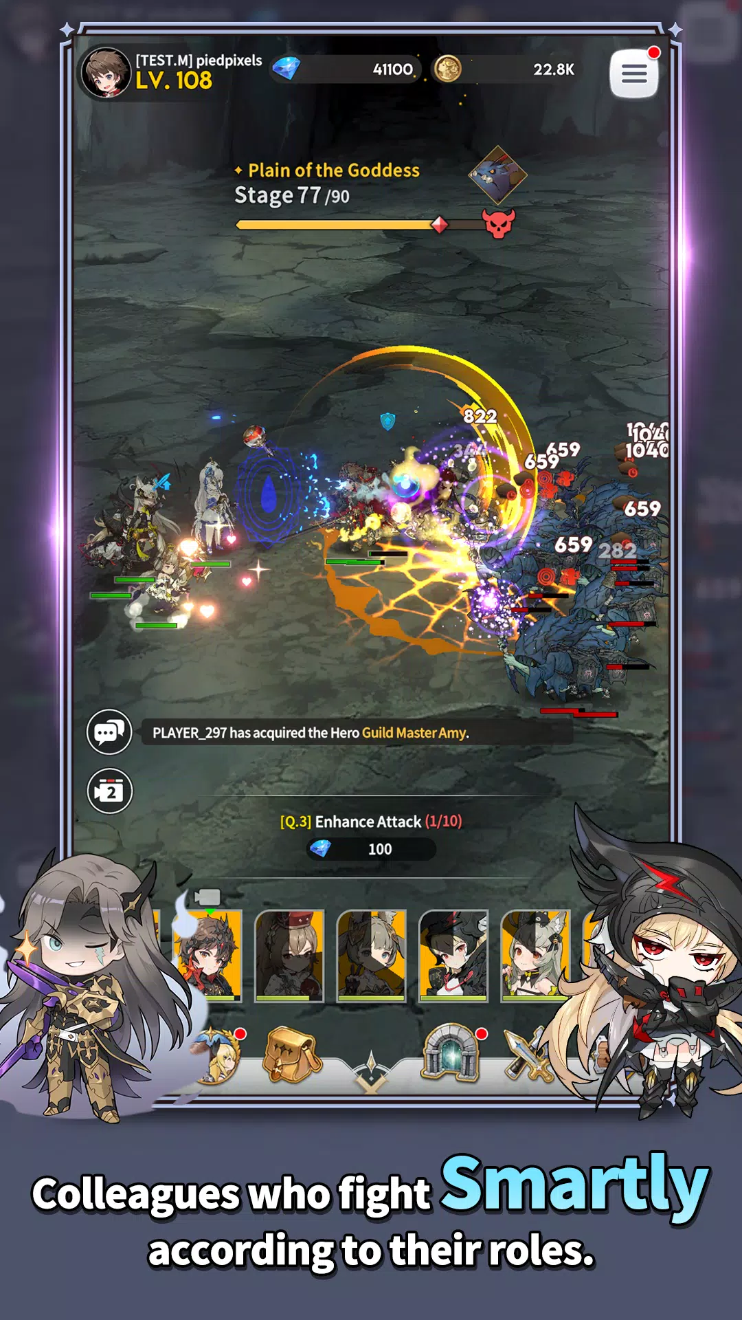 GranSagaIdle: KNIGHTSxKNIGHTS Captura de tela 2