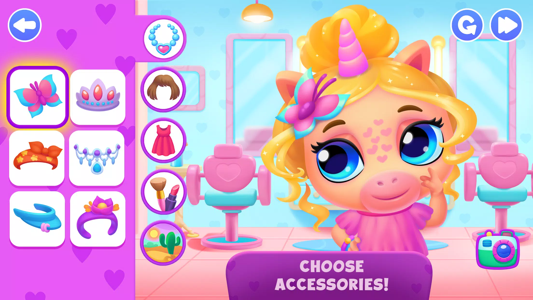 Unicorn Dress up games kids Ảnh chụp màn hình 1