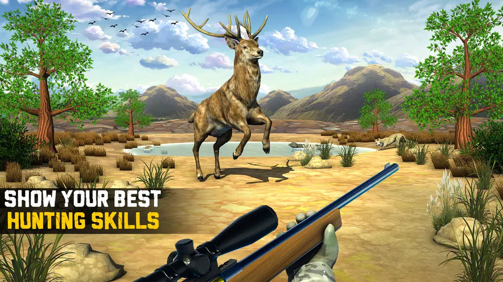 Wild Animal Hunting 3D Offline 스크린샷 1