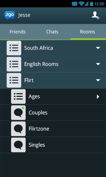 2go Chat - Chat Rooms & Dating Screenshot 1