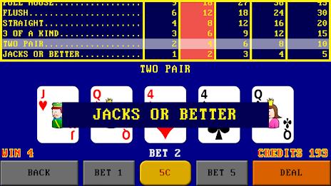 Video Poker Simulator スクリーンショット 1