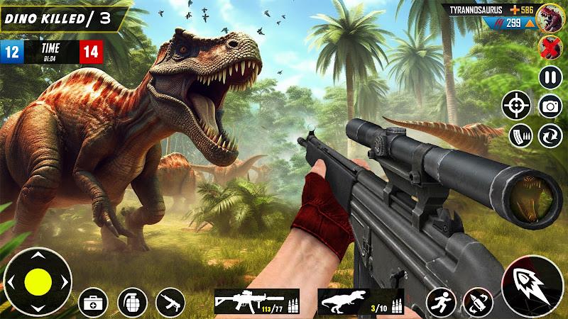 Wild Dinosaur Hunting Game スクリーンショット 1