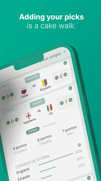Predict the winner soccer 2022 螢幕截圖 3
