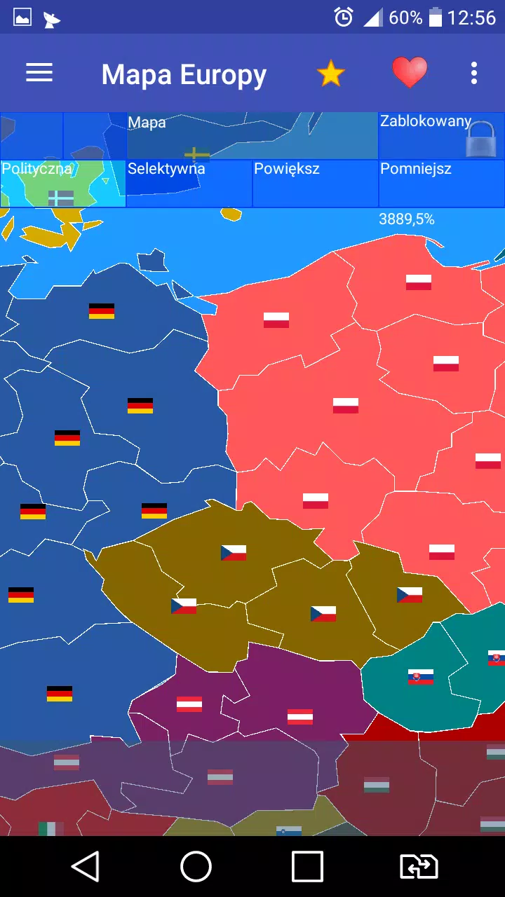 Europe map Screenshot 2