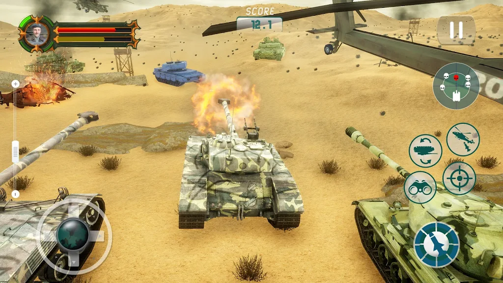 Tank Games Offline: Tank War Ảnh chụp màn hình 0