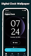 Digital Clock - Alarm Clock Tangkapan skrin 0