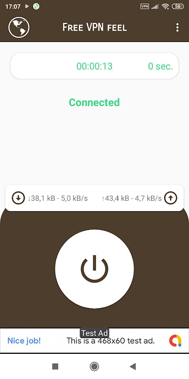 VPN feel - Fast & FREEDOME 螢幕截圖 0