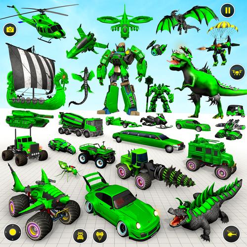 Heli Robot Car Game:Robot Game ภาพหน้าจอ 0