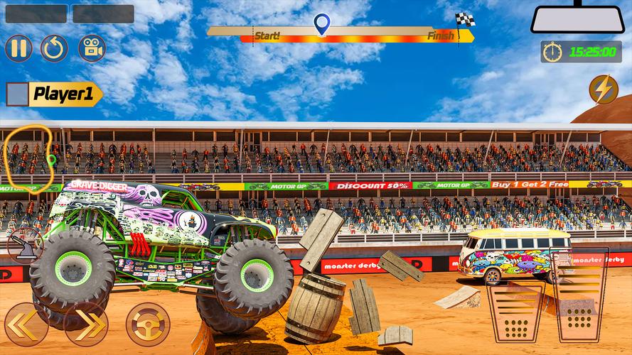Monster Truck: Derby Games 螢幕截圖 2