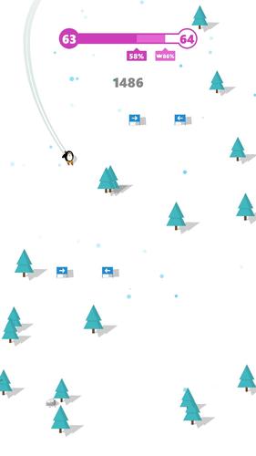 Ski Penguin - 겨울 편안한 펭귄 스포츠 게임 스크린샷 2