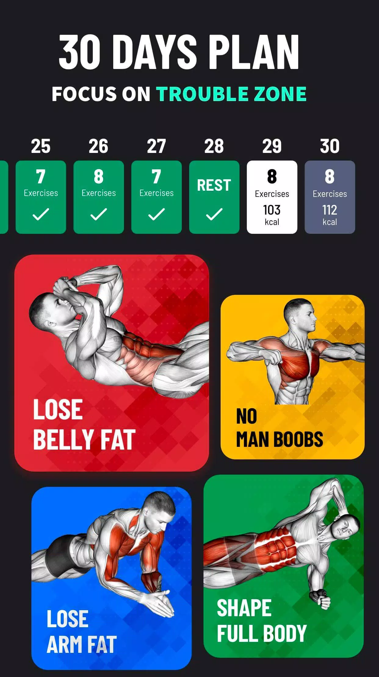 Schermata Lose Weight App for Men 1