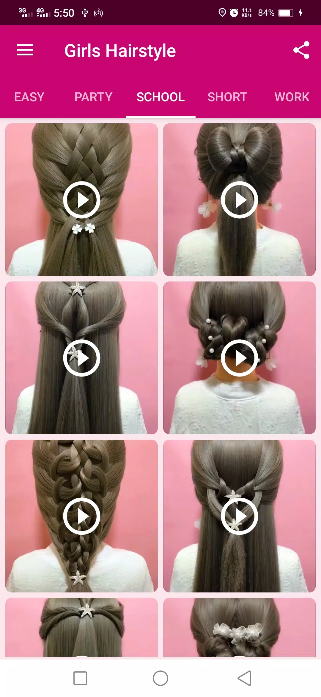 Girls Hairstyle ဖန်သားပြင်ဓာတ်ပုံ 2