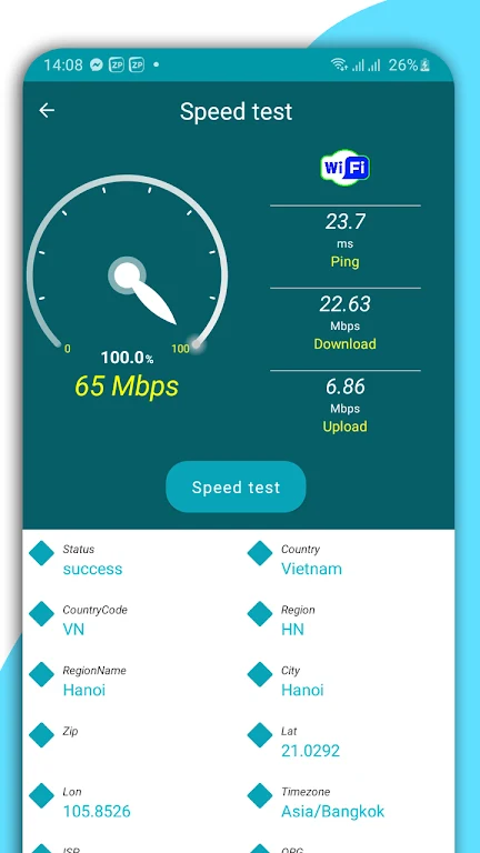 Speed Test Meter: WiFi, 5G, 4G Zrzut ekranu 1