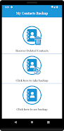 Contacts Backup And Restore Capture d'écran 0