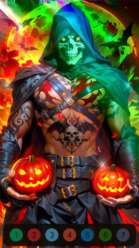 Schermata Halloween Witch Coloring Games 3